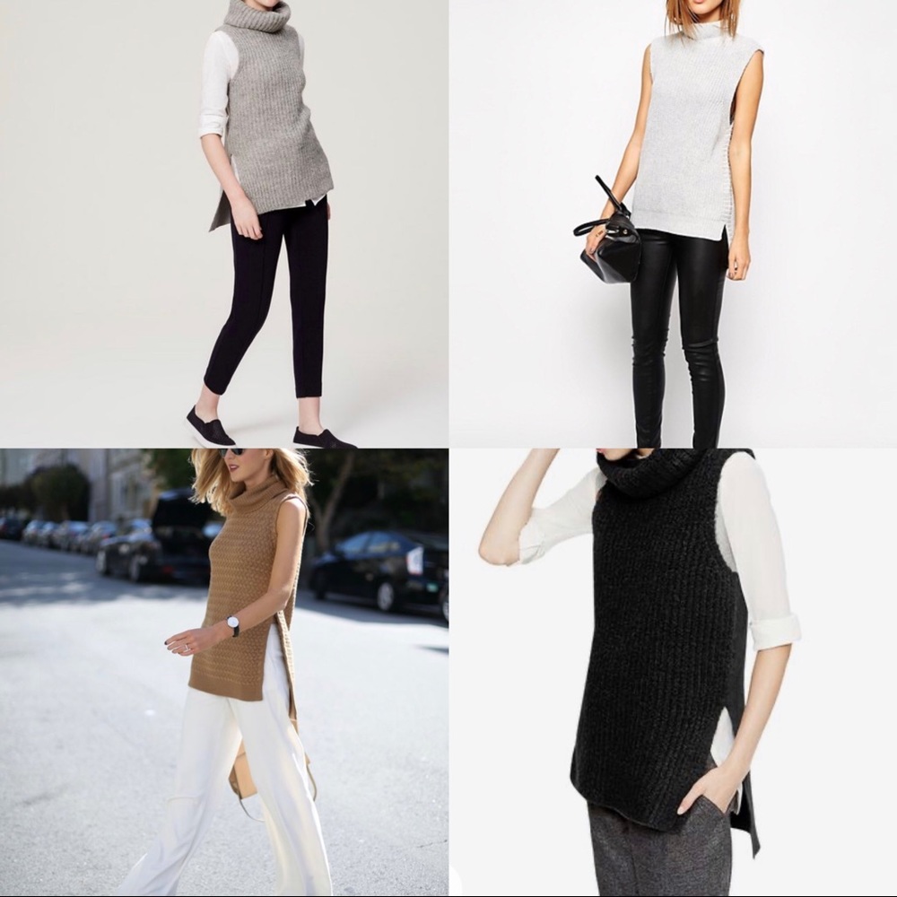 Banana Republic hi-lo sleeveless sweater, S